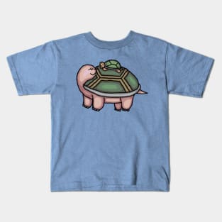 Cute Turtle and Baby Turtle Kids T-Shirt